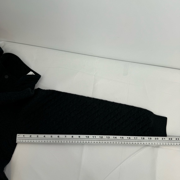 NWT LL Bean Quilted Sweatshirt Men’s S Gray Mock Neck 1/4 Snap - Picture 11 of 12